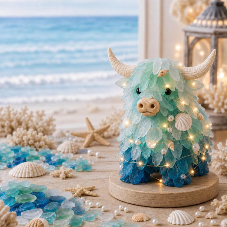 3D DIY Sea Glass Art Kit with LED Lights
