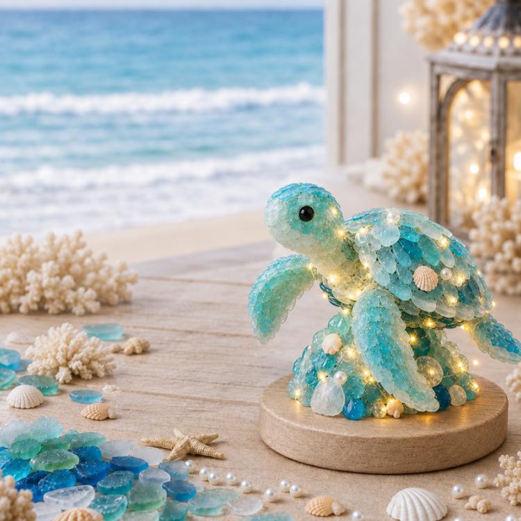 3D DIY Sea Glass Art Kit with LED Lights — Highland Cattle