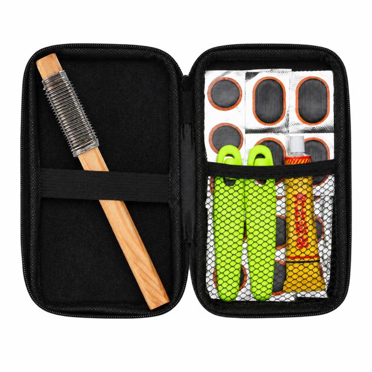 WEST BIKING Bike Tire Repair Kit Fast Puncture Patch Tool Bag, Glue-Free