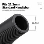 WEST BIKING 1 Pair Adjustable Non-Slip Mountain Bike Handlebar Grips with Bar Ends