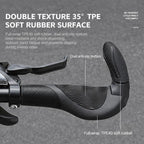 WEST BIKING 1 Pair Adjustable Non-Slip Mountain Bike Handlebar Grips with Bar Ends
