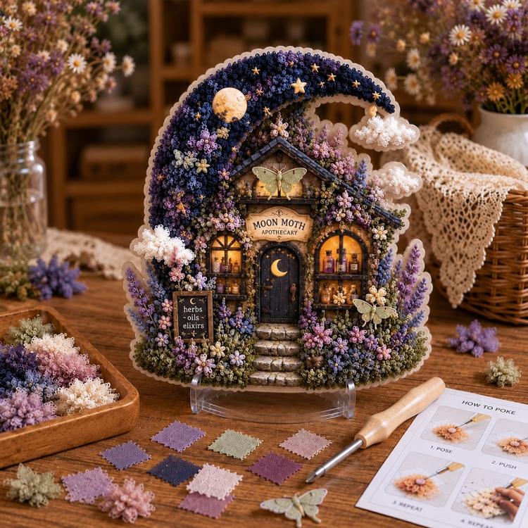 Seamless 3D Textile Art Kit — Pumpkin House