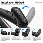WEST BIKING 1 Pair Ergonomic Bicycle Rest Bar Mountain Bike Thumb Bar Ends