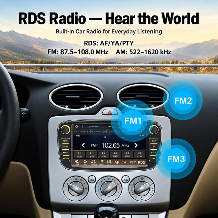 7 inch Car MP5 Player Wireless CarPlay/Android Auto Bluetooth HD Display for Ford Focus — view 7