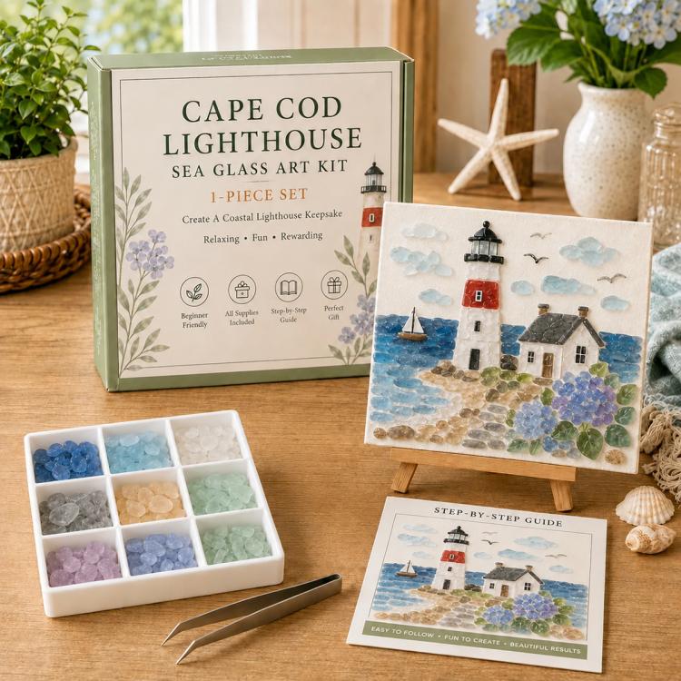 Timeless Destinations Sea Glass Art Kit — Nantukett Harbour