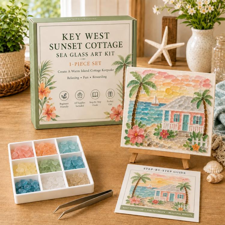Timeless Destinations Sea Glass Art Kit — Makinack Island Lilac Street