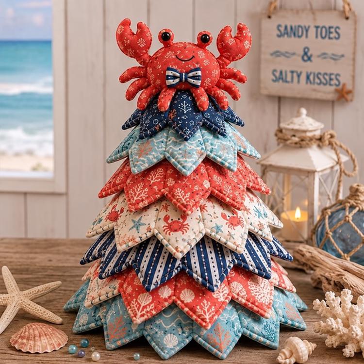 Ocean Friends DIY Patchwork Christmas Tree Kit — Whale