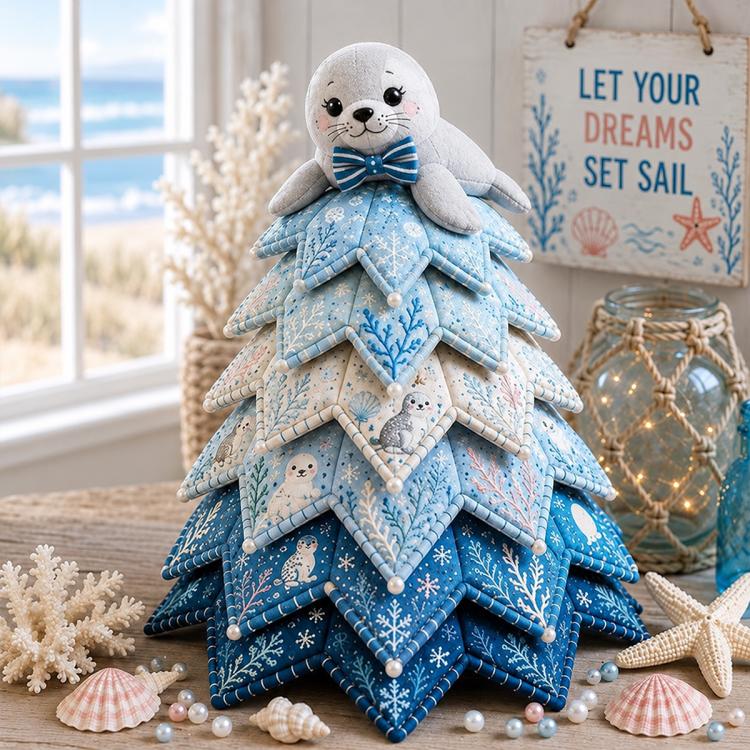 Ocean Friends DIY Patchwork Christmas Tree Kit — Starfish