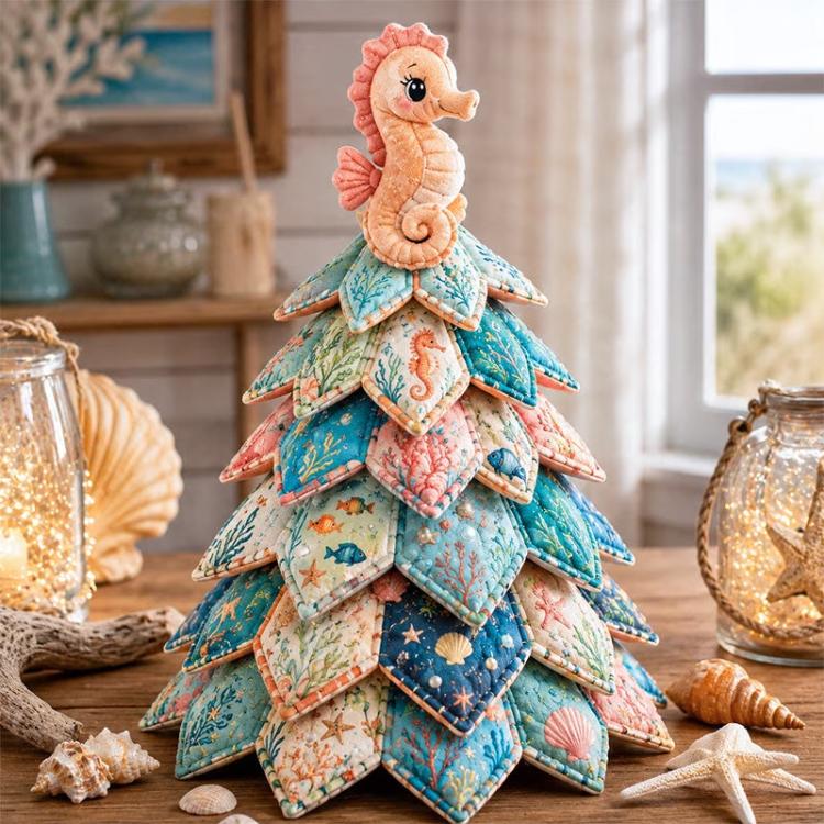 Ocean Friends DIY Patchwork Christmas Tree Kit — Seal
