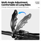 WEST BIKING 1 Pair Bicycle Rest Bar Dragon-bone Shape Ergonomic Cycling Thumb Bar Ends