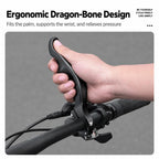 WEST BIKING 1 Pair Bicycle Rest Bar Dragon-bone Shape Ergonomic Cycling Thumb Bar Ends