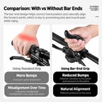 WEST BIKING 1 Pair Bicycle Rest Bar Dragon-bone Shape Ergonomic Cycling Thumb Bar Ends