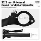 WEST BIKING 1 Pair Bicycle Rest Bar Dragon-bone Shape Ergonomic Cycling Thumb Bar Ends