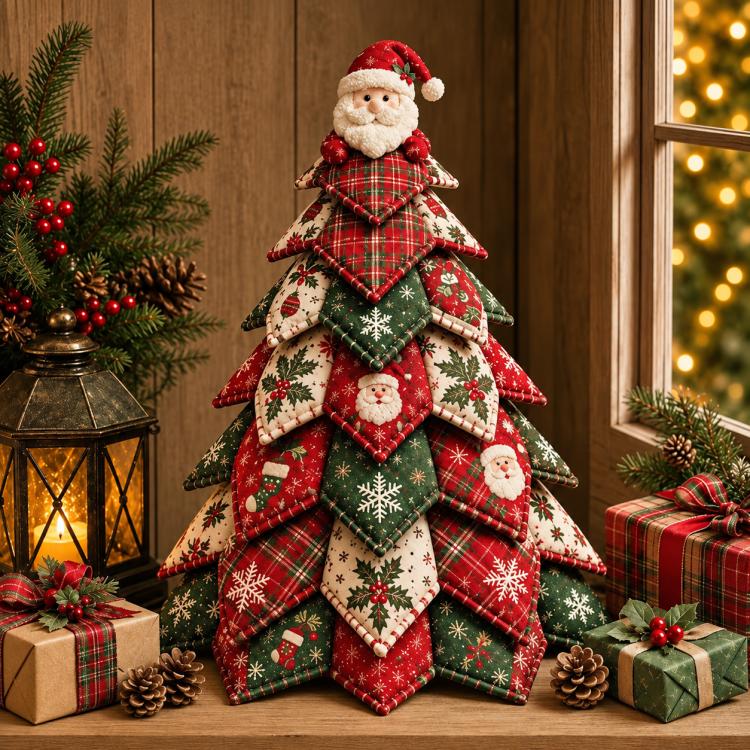 DIY Fabric Quilted Tree Sewing Craft Kit
