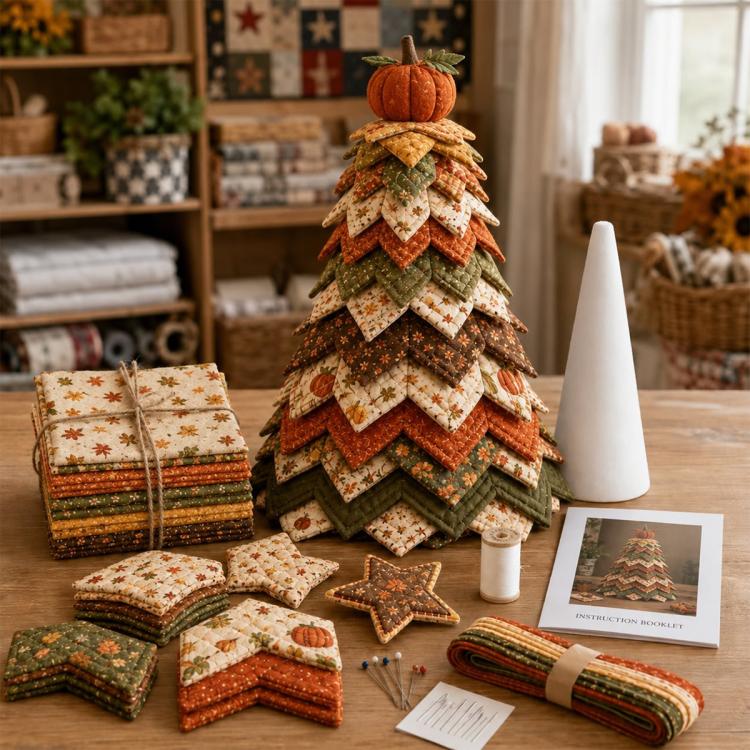 DIY Fabric Quilted Tree Sewing Craft Kit — Free-spirited Style