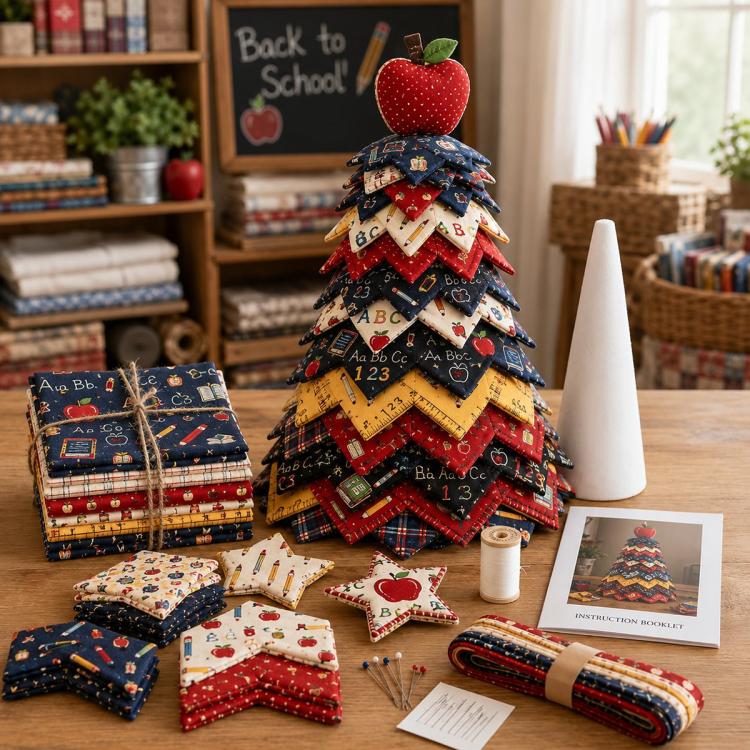 DIY Fabric Quilted Tree Sewing Craft Kit — Thanksgiving