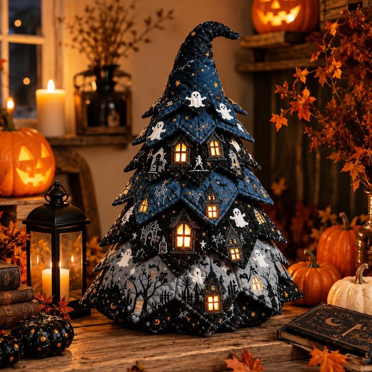 DIY Fabric Quilted Tree Sewing Craft Kit — Ghost House