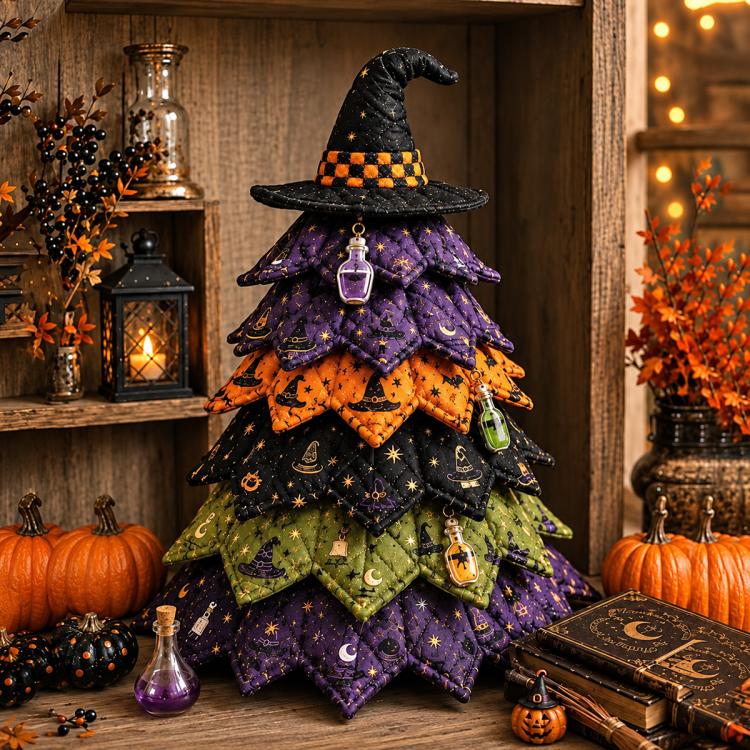 DIY Fabric Quilted Tree Sewing Craft Kit — Ghost Hat