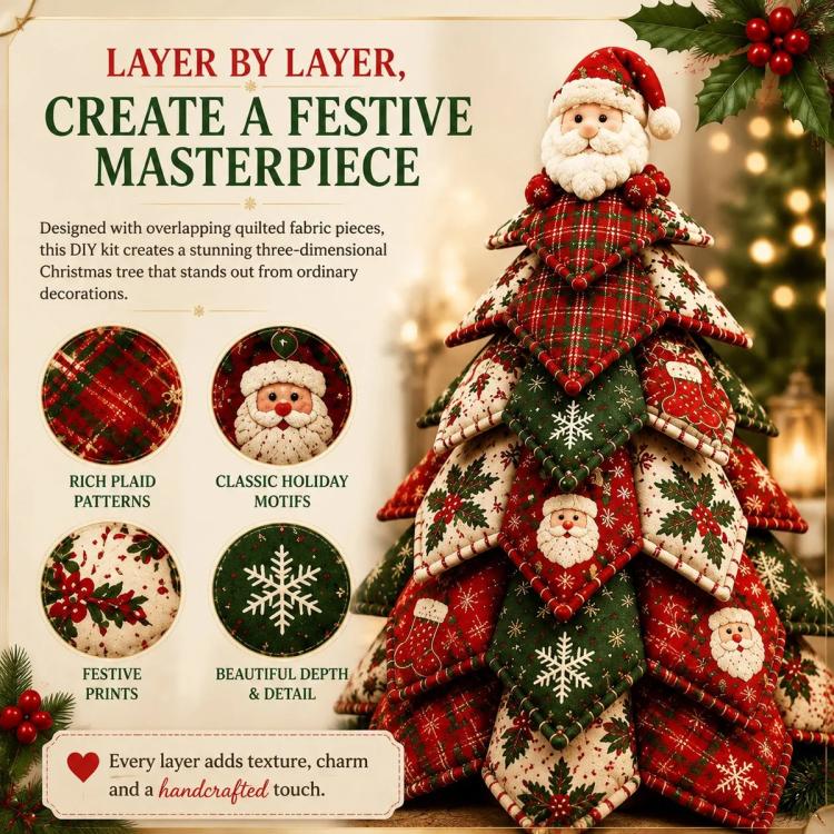 DIY Fabric Quilted Tree Sewing Craft Kit — view 23