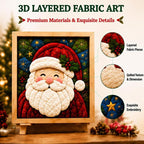 DIY Christmas Fabric Art Painting Kit — Christmas Stocking Style B