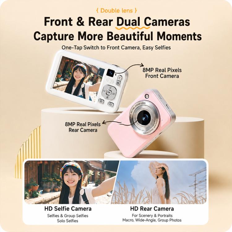 DC317 Dual-Camera 4K High-Definition Digital Beauty Filter Camera — view 8