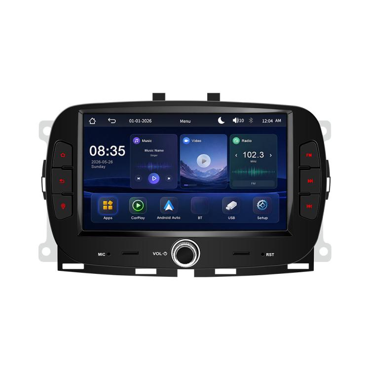7 inch Car MP5 Player Wireless Central Control Smart Screen for Fiat 500 2016-2019
