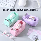 Macaron Colors Tape Seat Tape Cutter Office Supplies — view 13