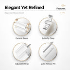 xDfind True Ceramic Stainless Steel Watch Band