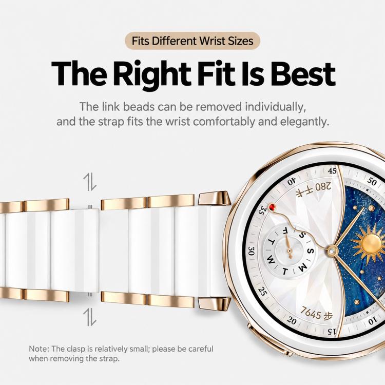 xDfind True Ceramic Stainless Steel Watch Band