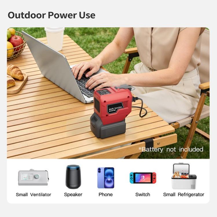 M7200 220V 250W Portable Power Inverter, Multifunctional Battery Powered Inverter