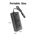 M6800 Car Cigarette Lighter to AC 110V Output, USB-A, Type-C Smart Digital Display Car Inverter, 60cm Cable Length