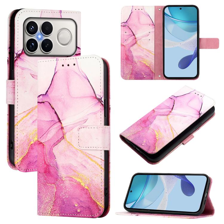PT003 Marble Pattern Flip Leather Phone Case — view 12