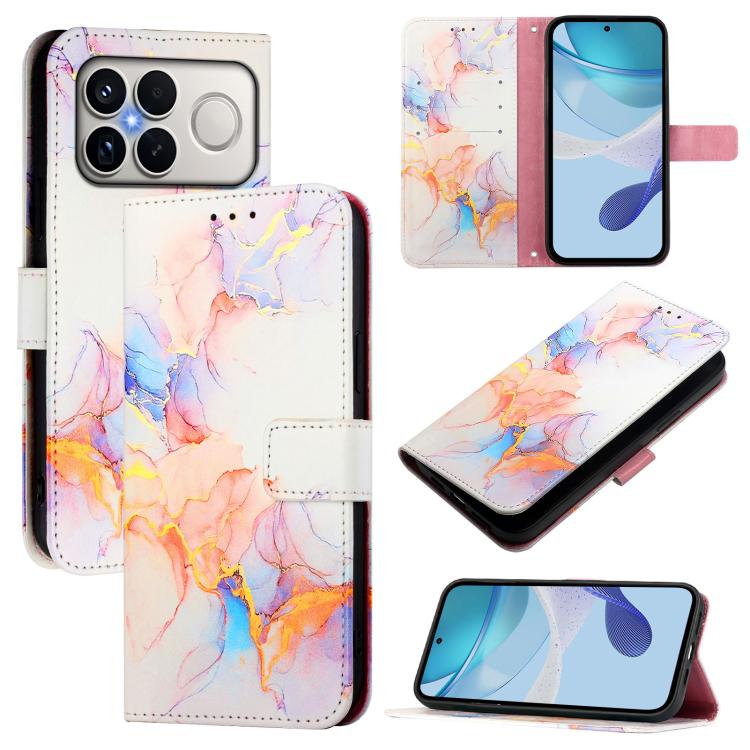 PT003 Marble Pattern Flip Leather Phone Case — view 14