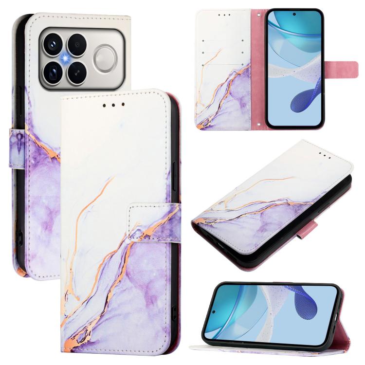 PT003 Marble Pattern Flip Leather Phone Case — view 15