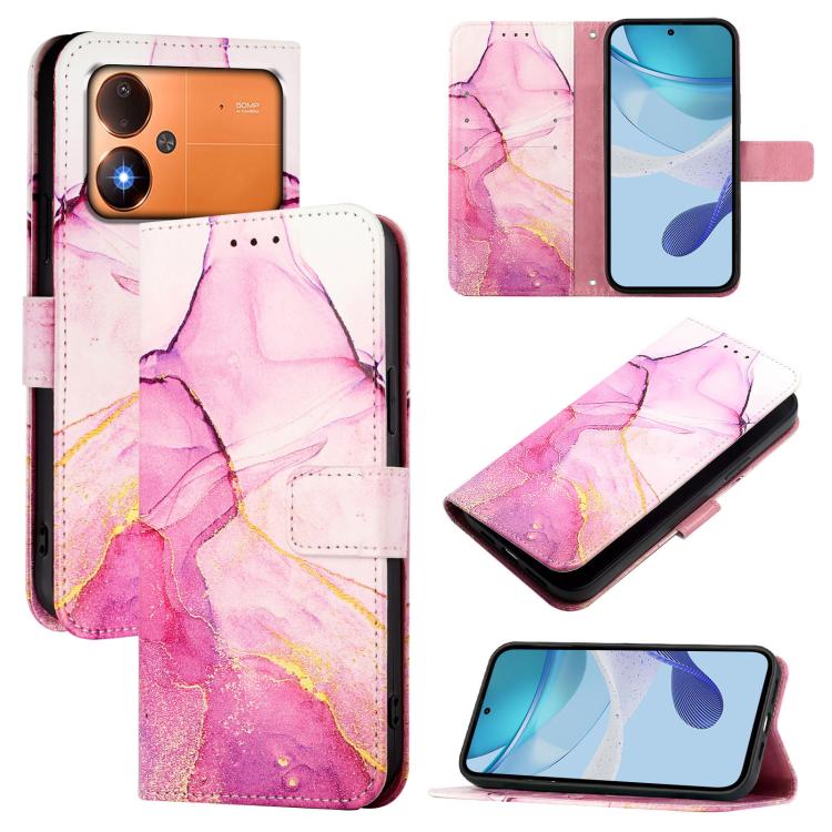 PT003 Marble Pattern Flip Leather Phone Case