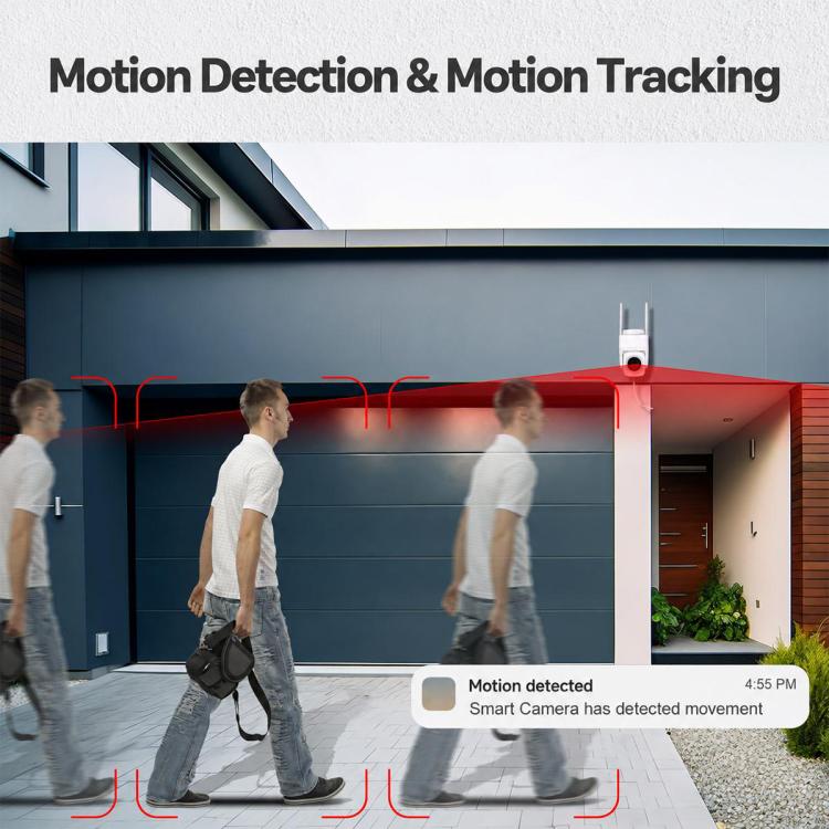WCM-B66 Infrared Night Vision HD WiFi Camera Monitor Recorder, Plug: EU