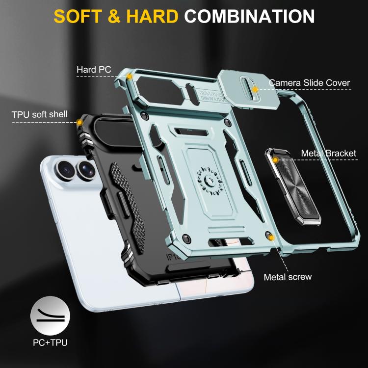 Armor PC Hybrid TPU Camera Shield Phone Case