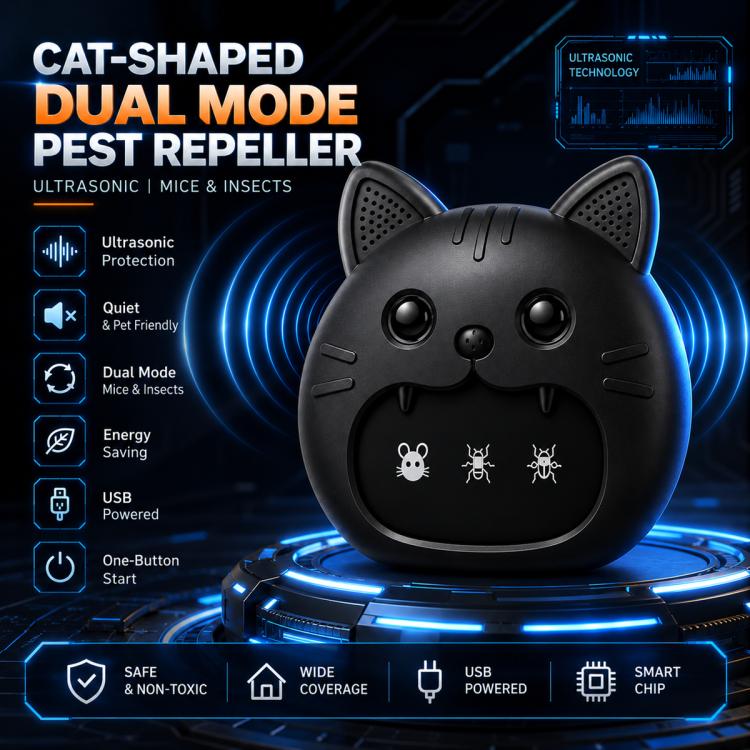 M1 Cat-Shaped Ultrasonic Mouse and Pest Repeller — view 4