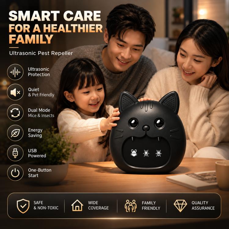 M1 Cat-Shaped Ultrasonic Mouse and Pest Repeller — view 5