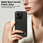 imak Ruiyi Series Cloth Texture PU + PC Phone Case — For Redmi Note 17 4G / 5G Global 169.7mm