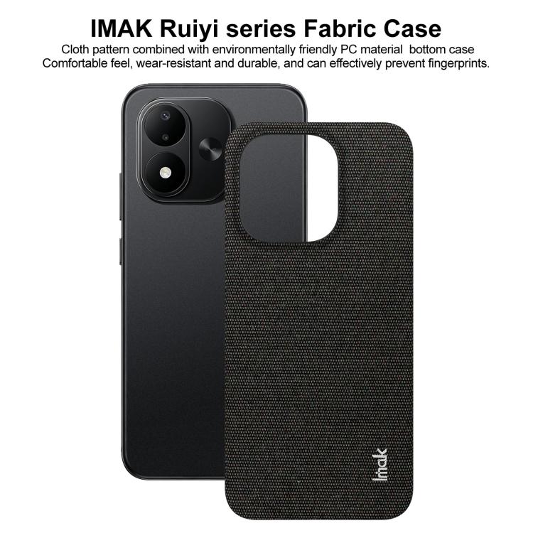 imak Ruiyi Series Cloth Texture PU + PC Phone Case — For Redmi Note 17 Pro 5G Global 163.5mm