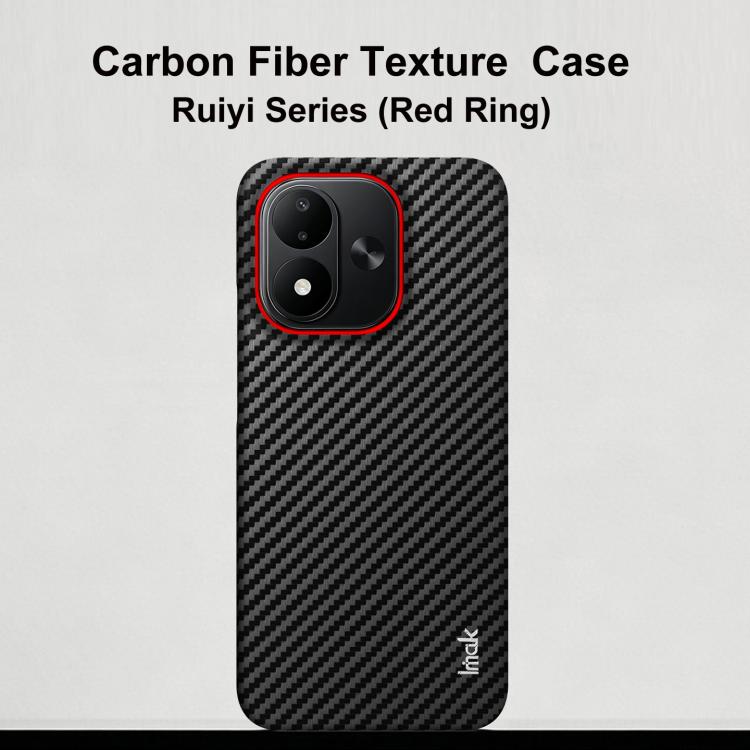 imak Ruiyi Series Red Ring Carbon Fiber Texture Phone Case