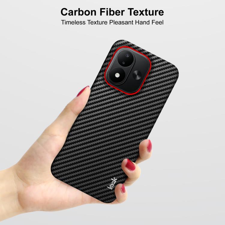 imak Ruiyi Series Red Ring Carbon Fiber Texture Phone Case