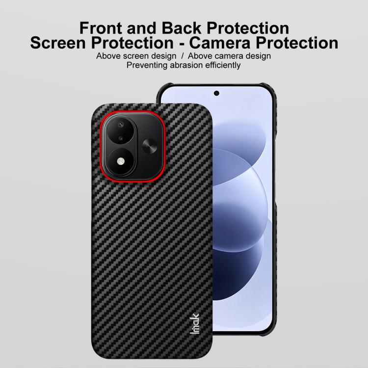 imak Ruiyi Series Red Ring Carbon Fiber Texture Phone Case