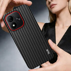 imak Ruiyi Series Red Ring Carbon Fiber Texture Phone Case