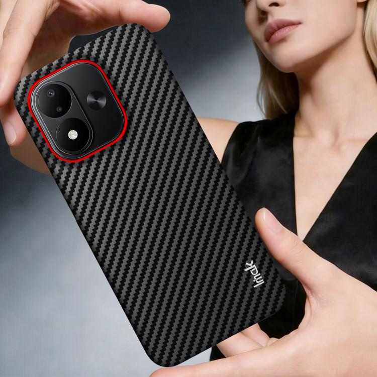 imak Ruiyi Series Red Ring Carbon Fiber Texture Phone Case