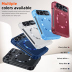 Intergrated Shell And Flim Magnetic Spring Hinge Leather Textured Coated Phone Case
