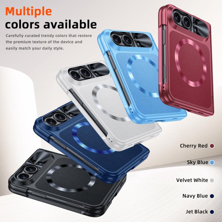 Intergrated Shell And Flim Magnetic Spring Hinge Leather Textured Coated Phone Case