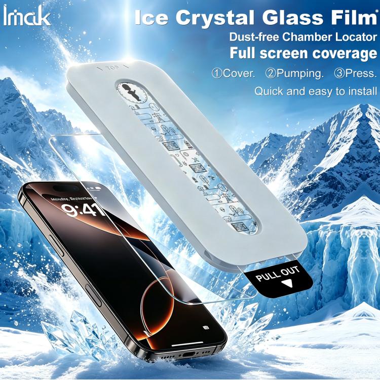 imak Dust-Free Chamber Locator Ice Crystal Glass Film, Support Fingerprint Unlocking