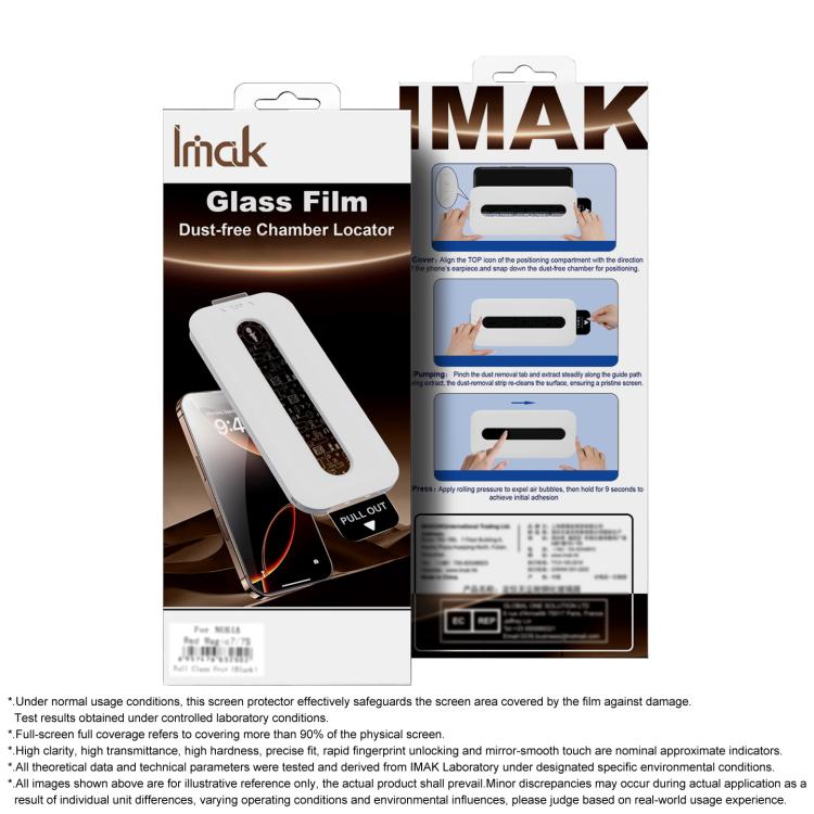 imak Dust-Free Chamber Locator Ice Crystal Glass Film, Support Fingerprint Unlocking